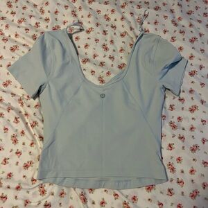 Light blue Lulu align t shirt